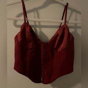 Brand new red corset top from Princess Polly